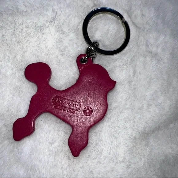 Rare Vintage Coach Pink French Poodle Keyring - Picture 4 of 4